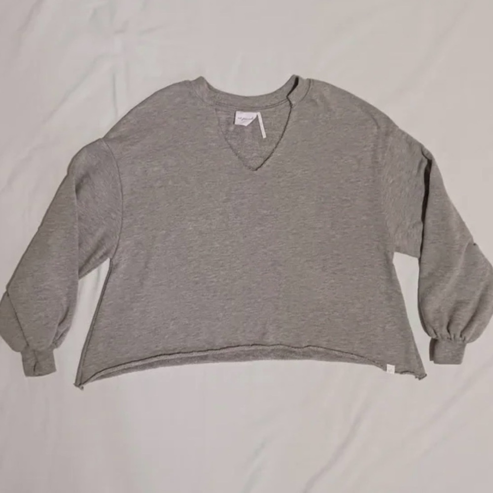 Urban Outfitters Out From Under Heather Gray V-Neck Top oversized